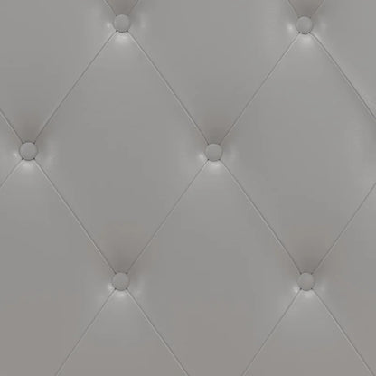 Single Bed: Upholstered Bed White