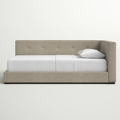 Single Bed: Upholstered Sofa Cum Bed