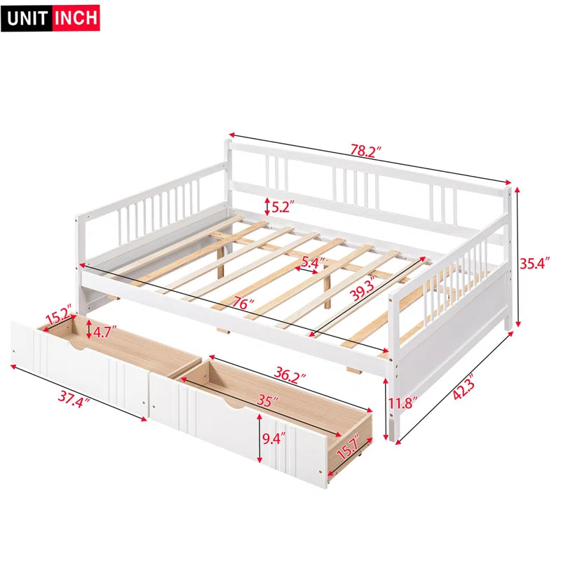 Single Bed: White Storage Bed