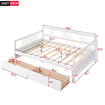 Single Bed: White Storage Bed