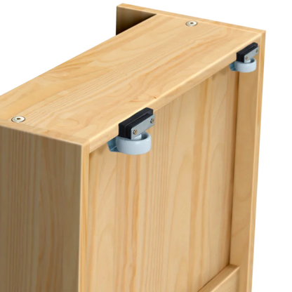 Single Bed: Wooden Bed with Drawers