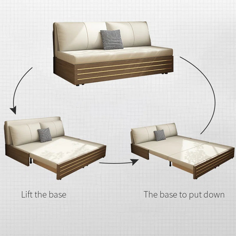 Sofa Bed: 40.15'' Upholstered Sleeper Sofa Cum Bed