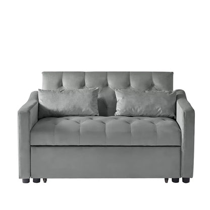 Sofa Bed: 52.7'' Upholstered Loveseat Sofa Cum Bed