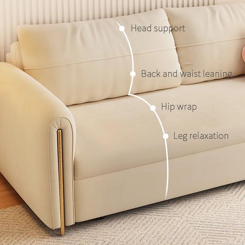 Sofa Bed: 70.8'' Upholstered Sleeper Sofa Cum Bed