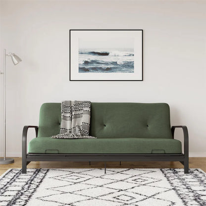 Sofa Bed: 77'' Upholstered Futon Sofa Cum Bed