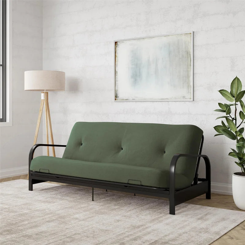 Sofa Bed: 77'' Upholstered Futon Sofa Cum Bed