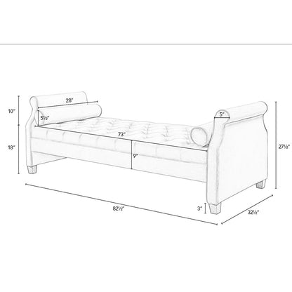 Sofa Bed: 82.5'' Upholstered Sofa Cum Bed