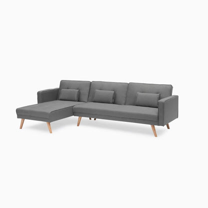 Sofa Bed: Dark Gray L Shape Sofa Cum Bed