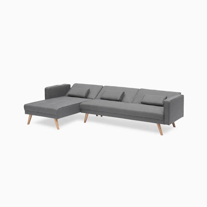 Sofa Bed: Dark Gray L Shape Sofa Cum Bed