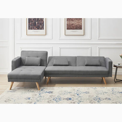 Sofa Bed: Dark Gray L Shape Sofa Cum Bed