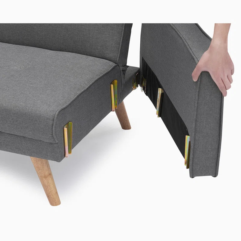 Sofa Bed: Dark Gray L Shape Sofa Cum Bed