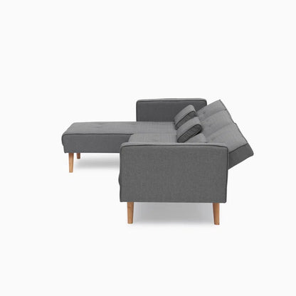 Sofa Bed: Dark Gray L Shape Sofa Cum Bed