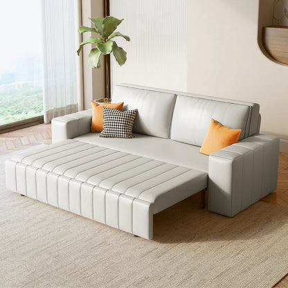 Sofa Bed: Leather Sofa Cum Bed