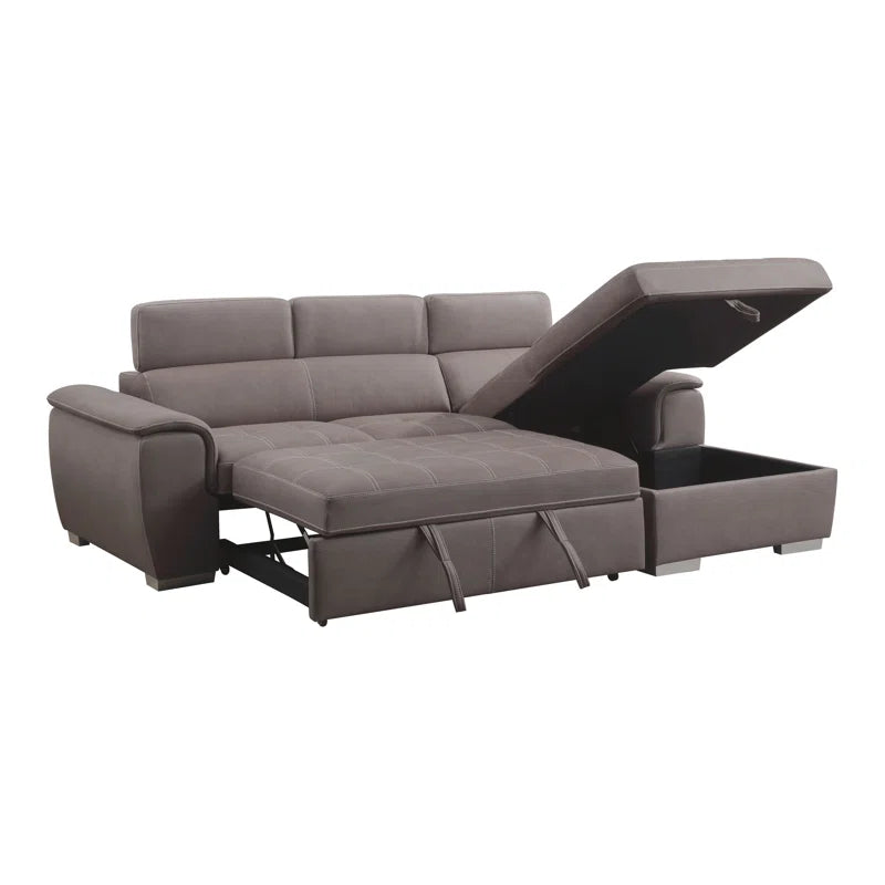Sofa Bed: Upholstered Modern L Shape Sofa Cum Bed