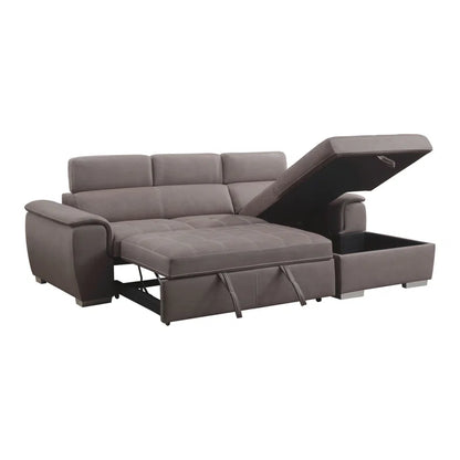 Sofa Bed: Upholstered Modern L Shape Sofa Cum Bed
