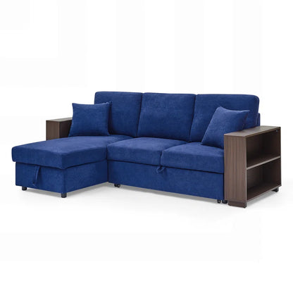 Sofa Bed: Upholstered Sectional L Shape Sofa Cum Bed