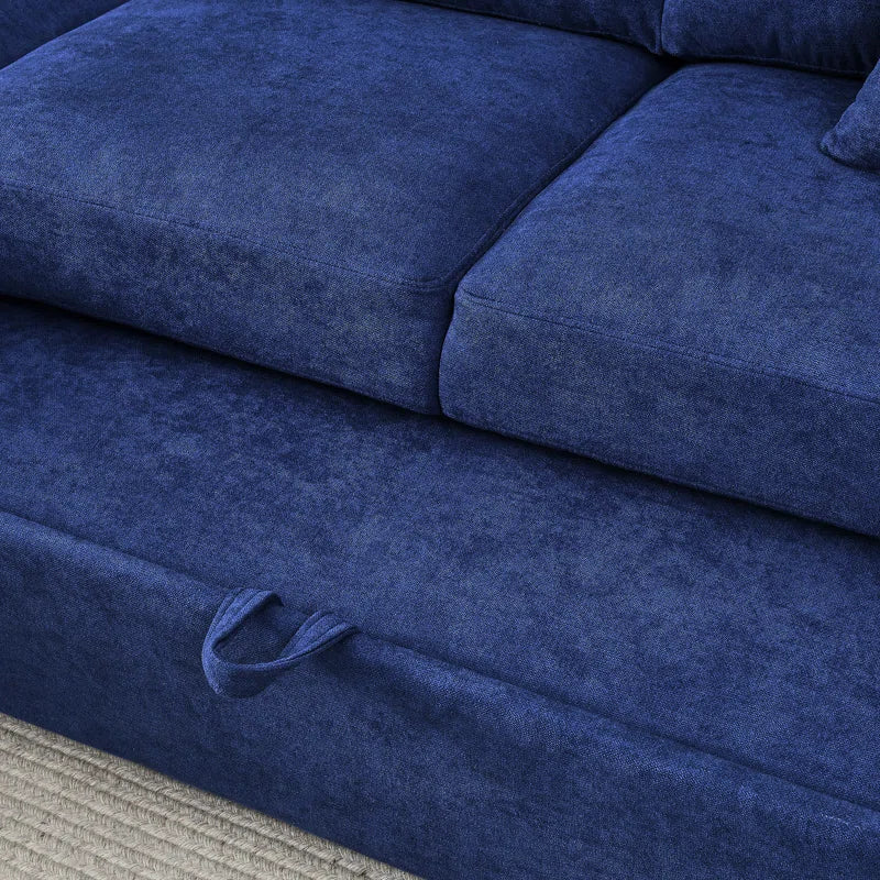 Sofa Bed: Upholstered Sectional L Shape Sofa Cum Bed