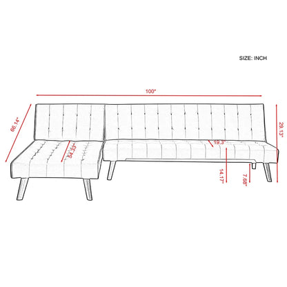 Sofa Bed: Wide L Shape Sofa Cum Bed