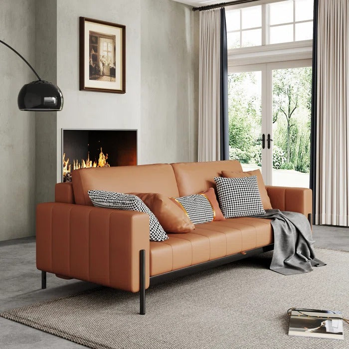 Sofa Cum Bed: Luxury Style Leather Sofa Bed
