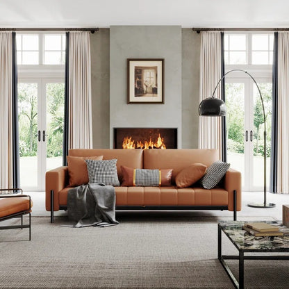 Sofa Cum Bed: Luxury Style Leather Sofa Bed