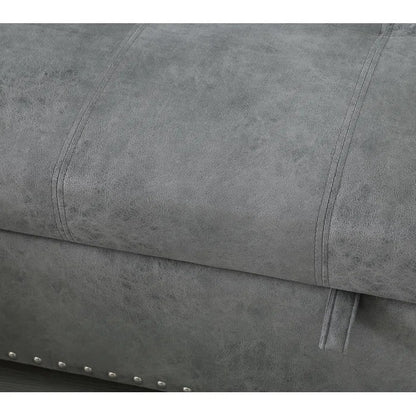 Sofa Cum Bed: Modern Wood Armrests, Full Size