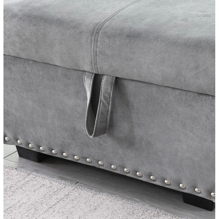 Sofa Cum Bed: Modern Wood Armrests, Full Size