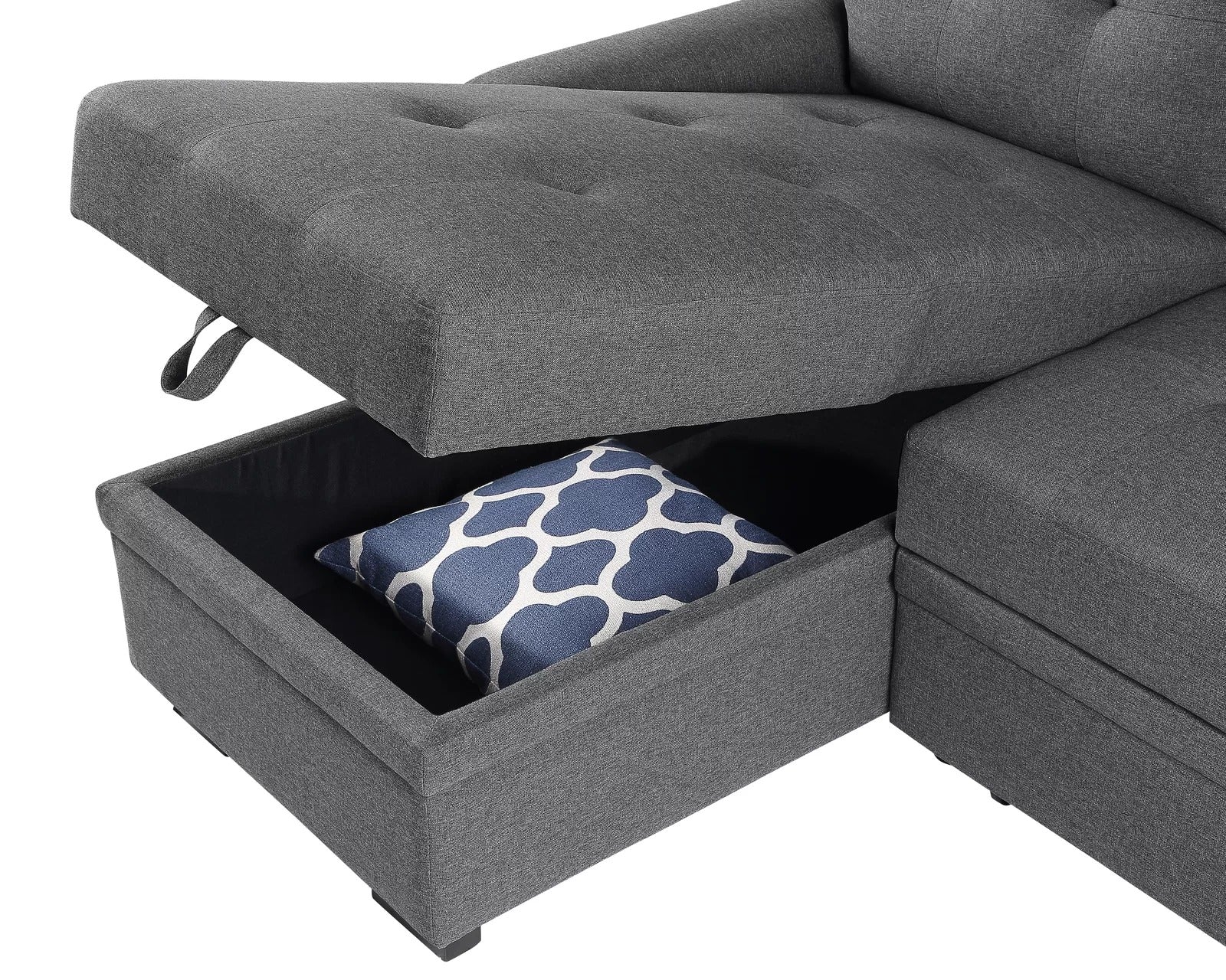 Sofa Cum Bed: Piece Upholstered Sectional