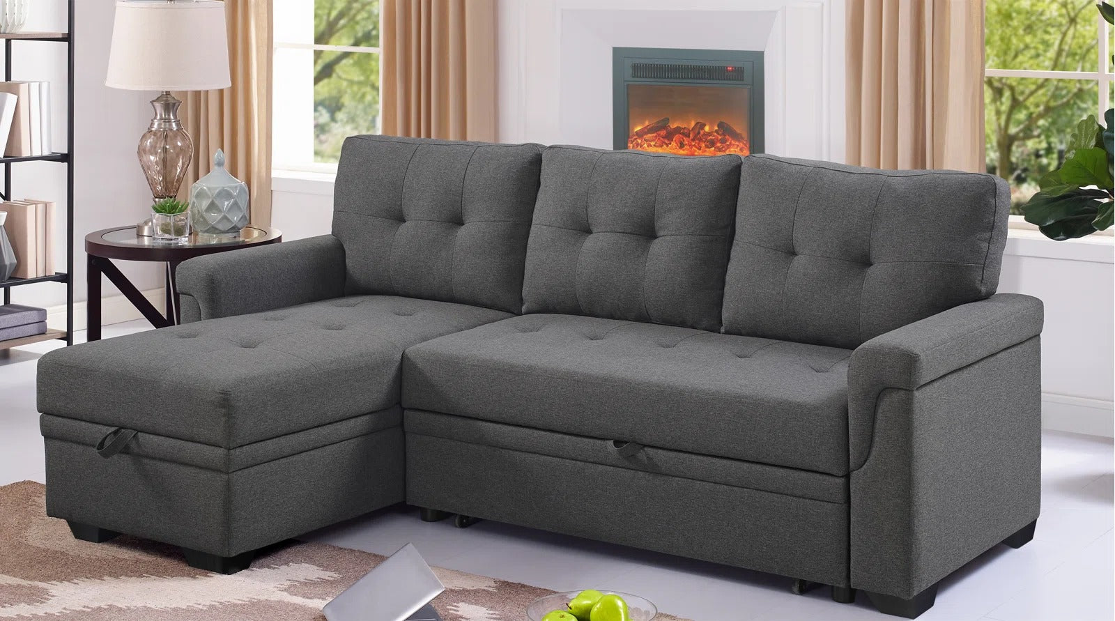Sofa Cum Bed: Piece Upholstered Sectional