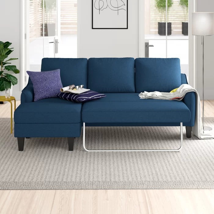 Sofa Cum Bed: Wide Left Hand Facing Sleeper Sofa & Chaise