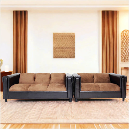 7 Seater Sofa Set: Premium Sofa Set with Solid Wood Frame