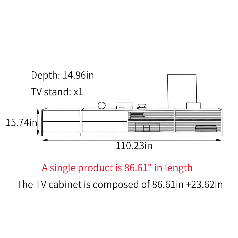 tv panel: Solid wood style tv panel