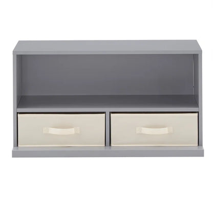 Kids Toy Storage Unit: 3-Bin Stackable Organiser with Shelf