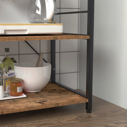 Kitchen Rack: Standard Baker's Rack Made of 35.4" Steel and Compatible with Microwave