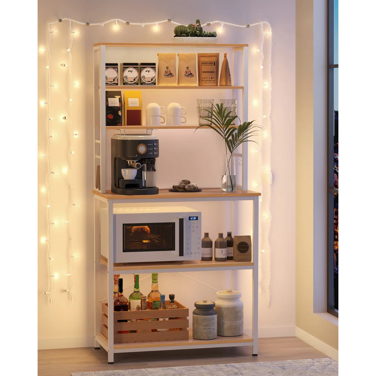 Microwave Stands: Stylish Baker's Rack in Storage space made in Steel's
