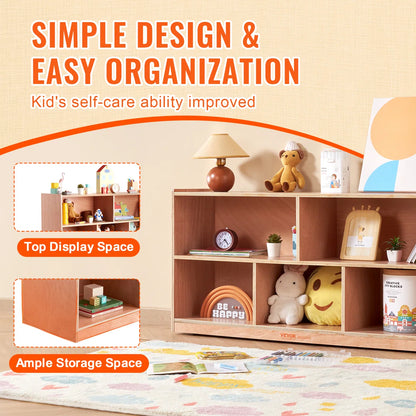 Kids Toy Storage Unit – 5-Compartment Wooden Organiser Cabinet for Classrooms & Homes