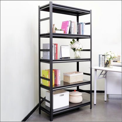 Kitchen Racks: 5-Tier Heavy-Duty Metal Shelving Unit with Adjustable Shelves and Kitchen Storage Rack