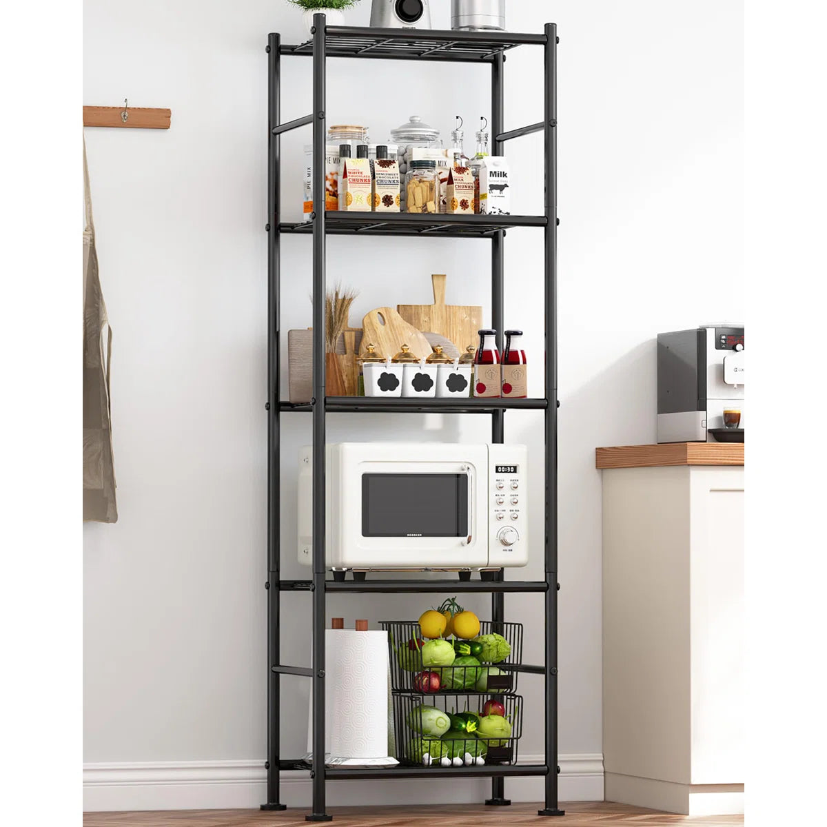 Kitchen Racks: Shelves for Storage Heavy-Duty Garage Shelving Unit with Leveling Feet and Shelf Organizer
