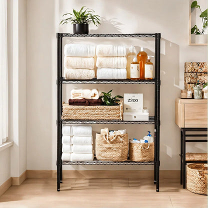 Kitchen Racks: Heavy-duty standing shelf organizer for the kitchen with adjustable metal wire racks