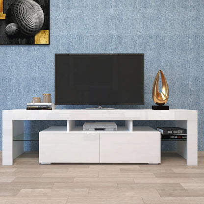 tv panel: Stylish LED tv panel with Remote Control and Multi-Function Storage Features