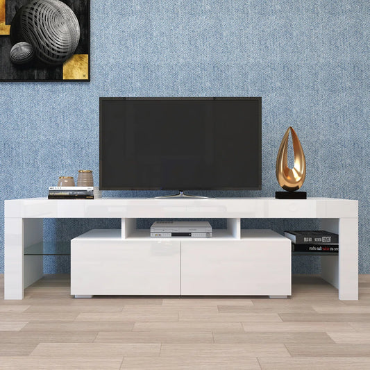 tv panel: Stylish LED tv panel with Remote Control and Multi-Function Storage Features