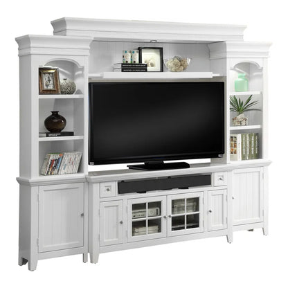 tv panel: 65" TV Wall Unit with Cabinets and Open Shelves