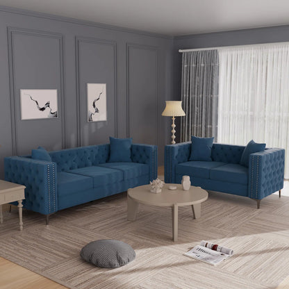 7 Seater Sofa Set: Stylish Living Room  2-Piece Sofa Set