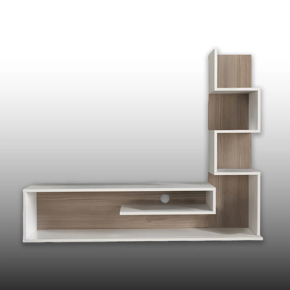 tv panel: 60" tv panel Set with Open Storage and One Side Pier