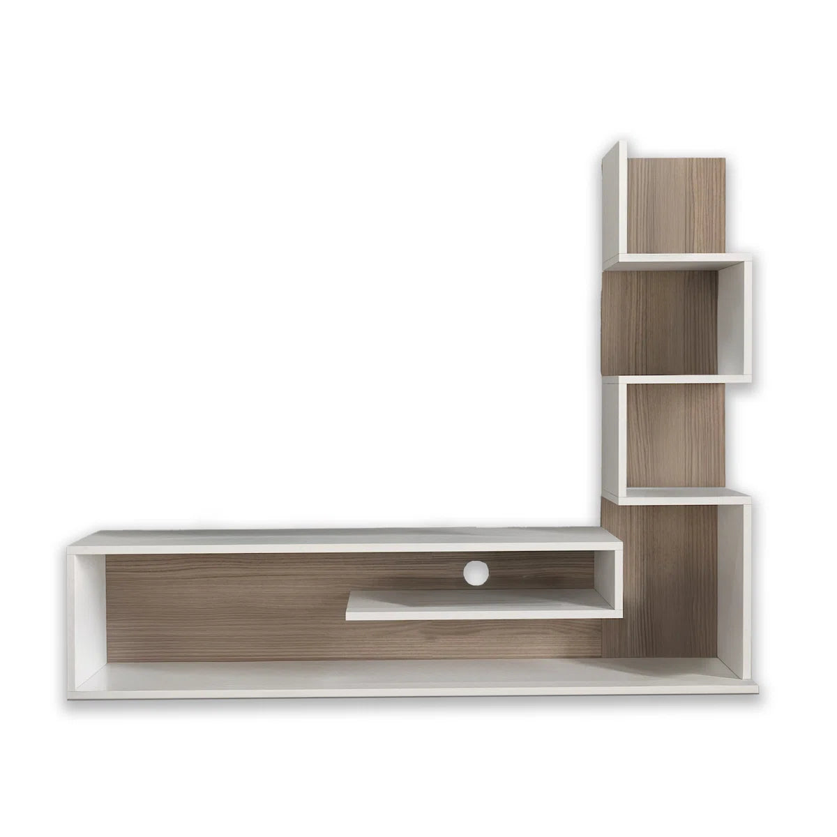 tv panel: 60" tv panel Set with Open Storage and One Side Pier
