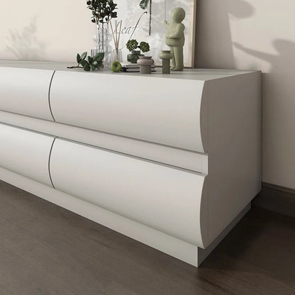tv panel: 79.2" Nordic Style tv panel with 8 Spacious Storage Drawers