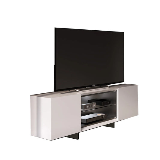 tv panel: Wooden tv panel with Cabinets and Shelves, designed for 65-inch TVs