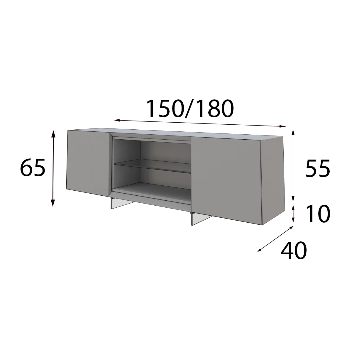 tv panel: Wooden tv panel with Cabinets and Shelves, designed for 65-inch TVs