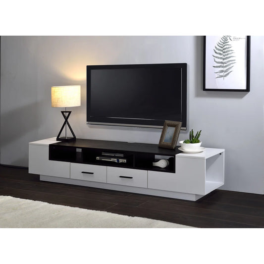 tv panel: Stylish tv panel with Cabinets and Shelves, holds TVs up to 70 Inches