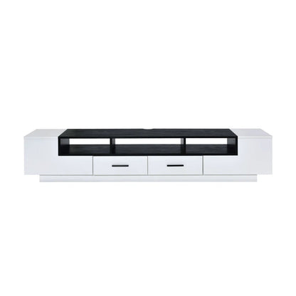 tv panel: Stylish tv panel with Cabinets and Shelves, holds TVs up to 70 Inches