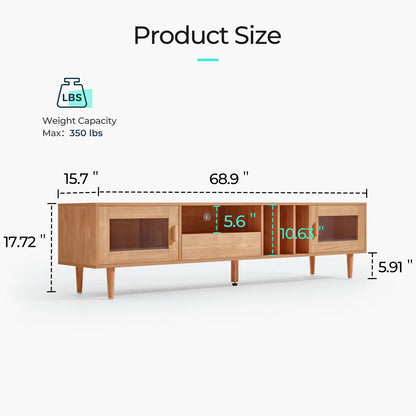 tv panel: Modern tv panel fits up to 78" with ample storage